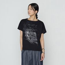 プレーティング天竺 プリントTシャツ