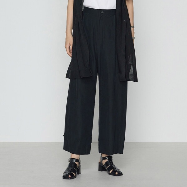 ジャカードストライプ タックワイドパンツ | ギャバジン K.T(Gabardine