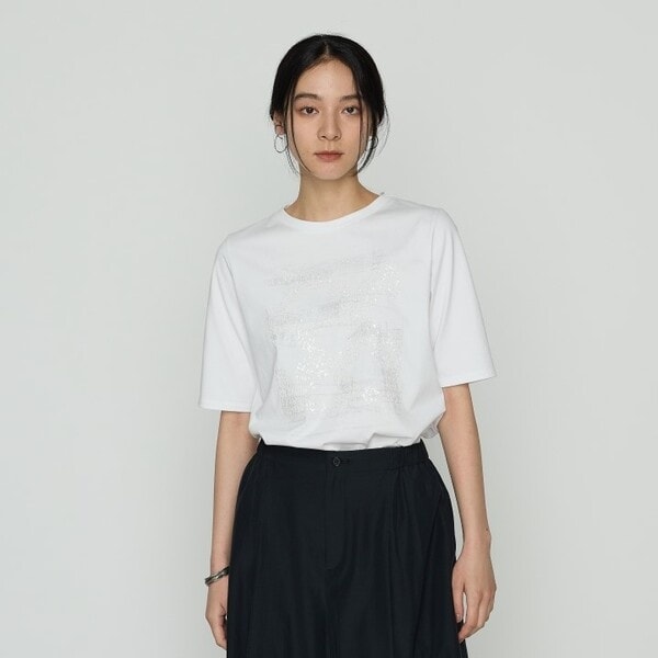 洗える】プレーティング天竺 チェック柄刺繍プルオーバー | ギャバジン