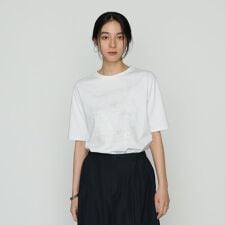 〔 +サイズ 〕 プレーティング天竺 星柄Tシャツ