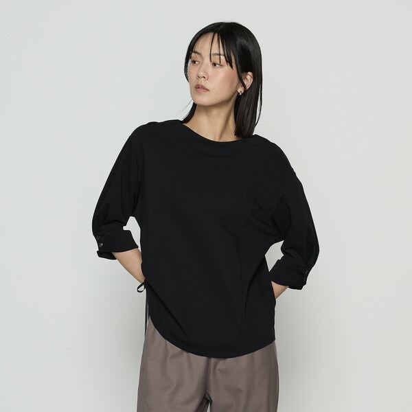 ハイテンションポンチライト フレンチスリーブロングプルオーバー