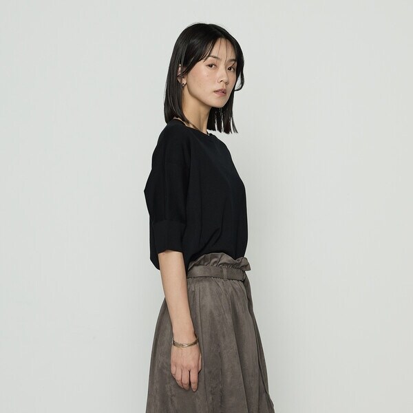 サイズ 〕 リヨセル天竺 ゆったりニットソー | ギャバジン K.T