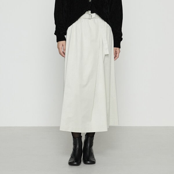 ウールスムースジャージー シガレットプリーツスカート | K.T キヨコ