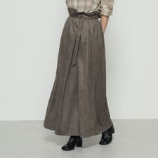 ポリスエード ラップ風スカート