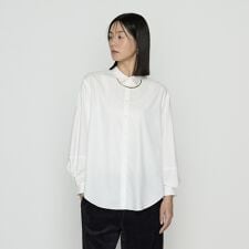 マイクロスパン タックボリューム袖のブラウス