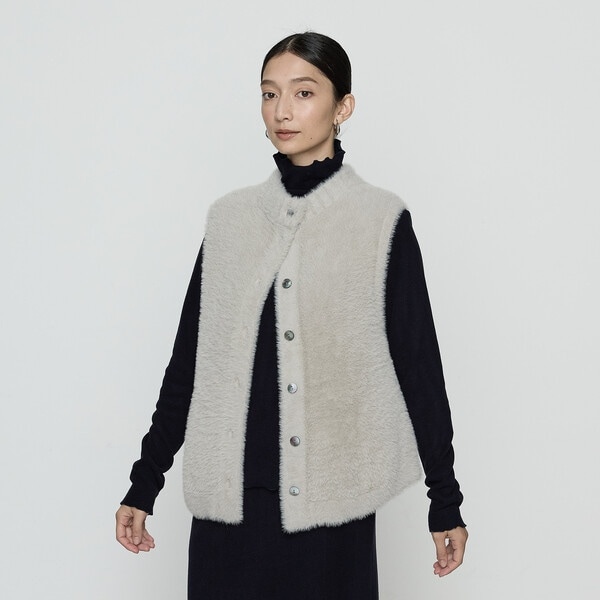 シープボア調 フェイクファージレ | K.T キヨコ タカセ(K.T KIYOKO