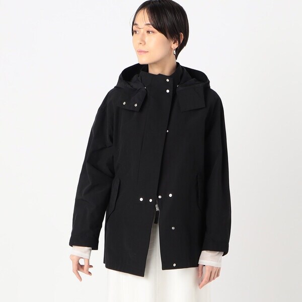 本日価格⭐美品⭐セオリー　アノラックブルゾンS 　黒 TALLサイズ 〕 コットンナイロングログラン撥水加工 アノラック