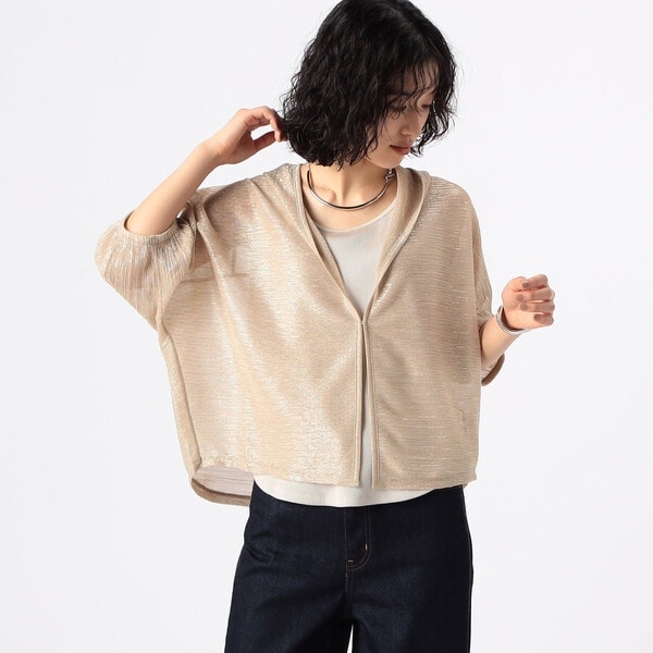新色追加/UVケア/接触冷感】マルチ機能 シアー ショート カーディガン