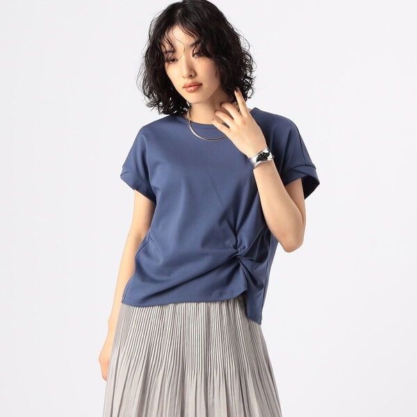 TALLサイズ 〕 コットン強撚ポンチ デザインタックシャツ | K.T キヨコ