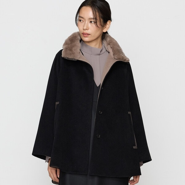 上質素材 レリアン ウール×アンゴラ レッキスラビット付ベスト9号