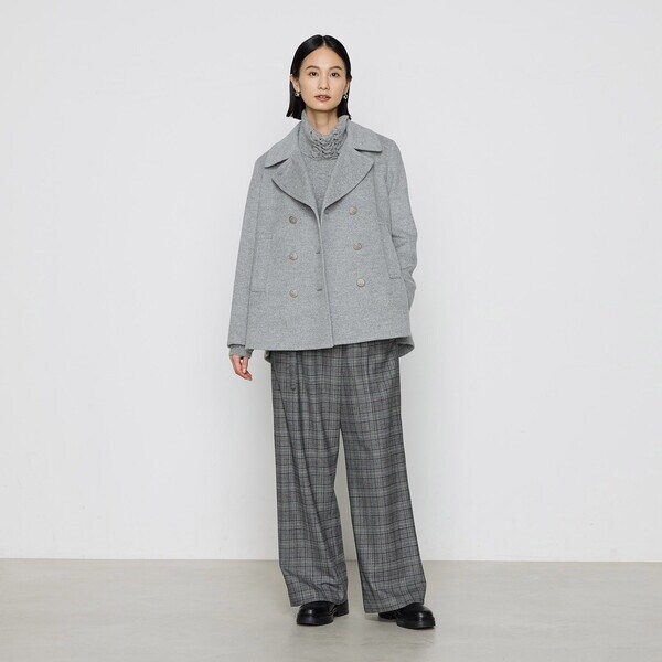 タグ付き未使用品　K.T キヨコタカセ　2WAYアンゴラウール ピーコート 9号 2WAY】アンゴラウール ピーコート（01-15WI05-204）｜K.T キヨコ