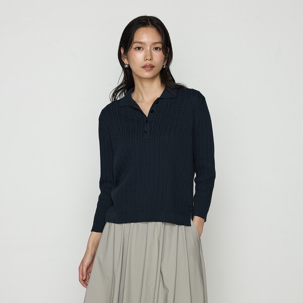 天竺裏目編み スパンコールニットプルオーバー | K.T キヨコ タカセ