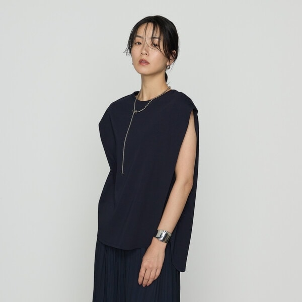 コットン強撚ポンチ ショルダータックTシャツ | K.T キヨコ タカセ(K.T