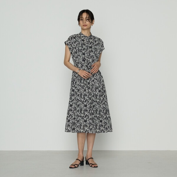 K．T キヨコ タカセ（K．T KIYOKO TAKASE）/キュプラコットンフラワープリント ドレス キュプラコットンフラワープリント ドレス | K.T キヨコ タカセ(K.T