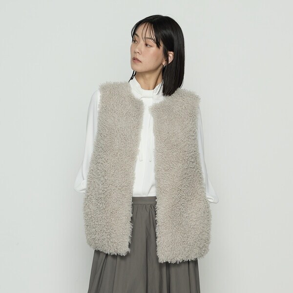 K.T KIYOKO TAKASEキヨコタカセ シープボア調 フェイクファージレ trim_fce_item6890742bd6d63.jpg