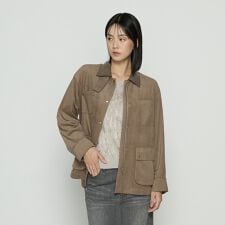 〔 TALLサイズ 〕 ストレッチスエード調 ブルゾン