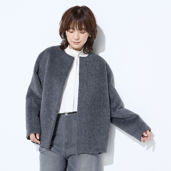 アルパカシャギー ノーカラージャコット | K.T キヨコ タカセ(K.T