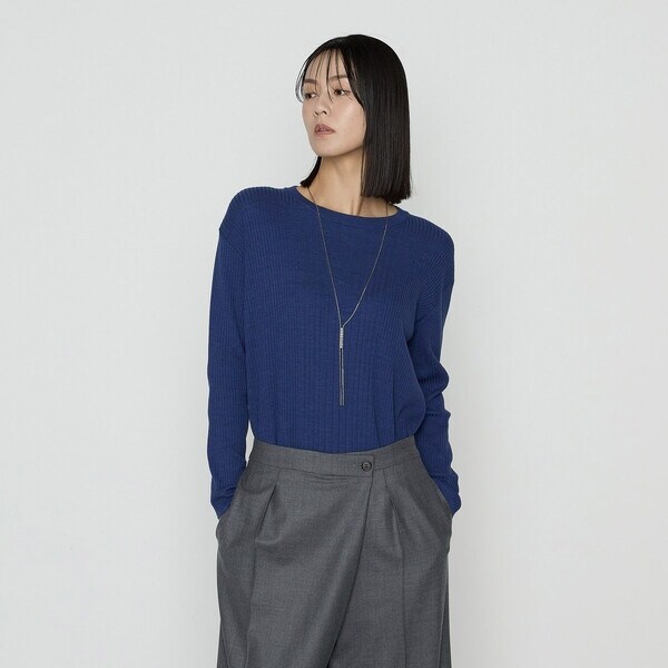 フリンジジャカード Vネックニット | K.T キヨコ タカセ(K.T KIYOKO