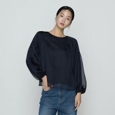 〔 TALLサイズ 〕 マットカルゼオーガンジー ブラウス