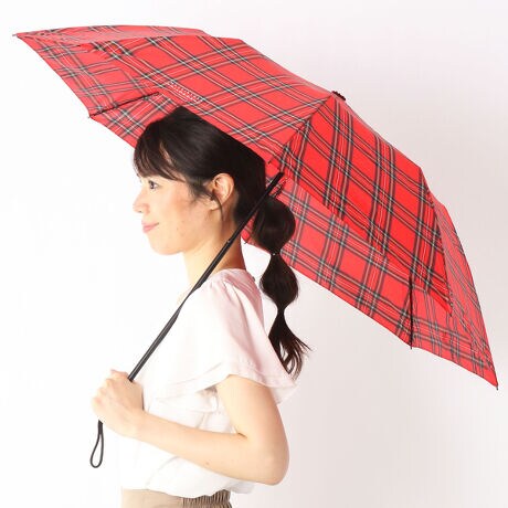 雨傘 ２つ折り 折りたたみ 楽々開閉 軽量 カーボン骨 8本骨 チェック ユニセックス マッキントッシュ フィロソフィー Mackintosh Philosophy ファッション通販 マルイウェブチャネル