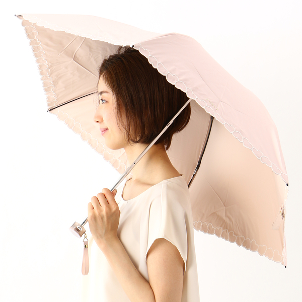 日傘（折りたたみ3つ折り/晴雨兼用）【軽量/遮光&UV遮蔽率99%以上/遮熱 