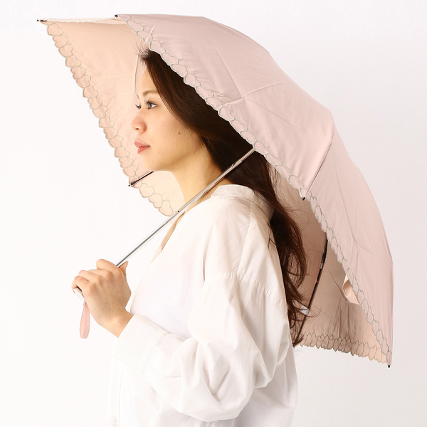 晴雨兼用日傘 ”刺繍” - 折りたたみ傘