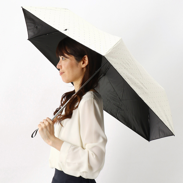 日傘（折りたたみ3つ折り/晴雨兼用/楽々開閉）【大きめ/遮光&UV遮蔽率 