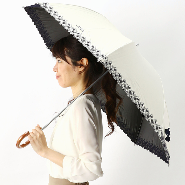 日傘（ショート/晴雨兼用）【大きめ/遮光&UV遮蔽率99%以上/遮熱】裾