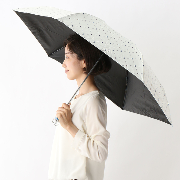 日傘 折り畳み3つ折/晴雨兼用【軽量/遮光&UV遮蔽率99%以上/遮熱】ロゴ
