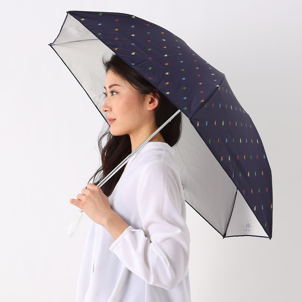 日本初の 日傘 折りたたみ3つ折り 晴雨兼用 遮光UV遮蔽率99%以上 遮熱 レディース ローレン 【超安い】 ポロ ラルフ マルイチＰＰ