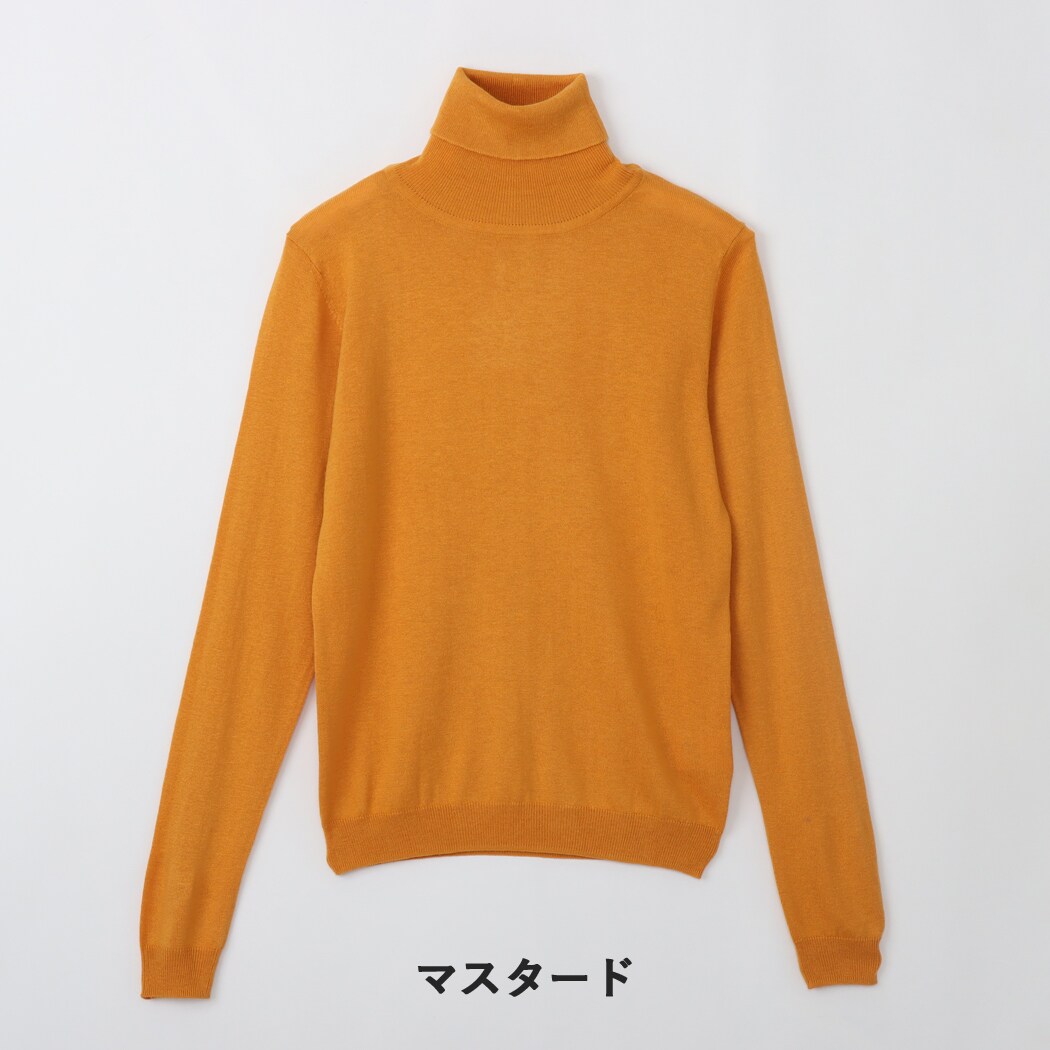 J&W TURTLE NECK シルクカシミヤタートルネックプルオーバー | アート