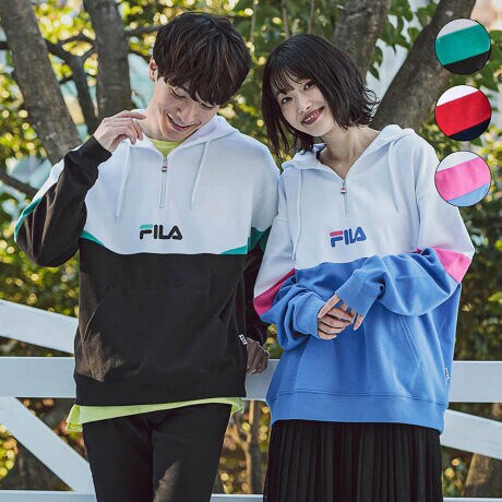 FILA(フィラ)切り替えハーフジップスウェットパーカー | フィラ(FILA 