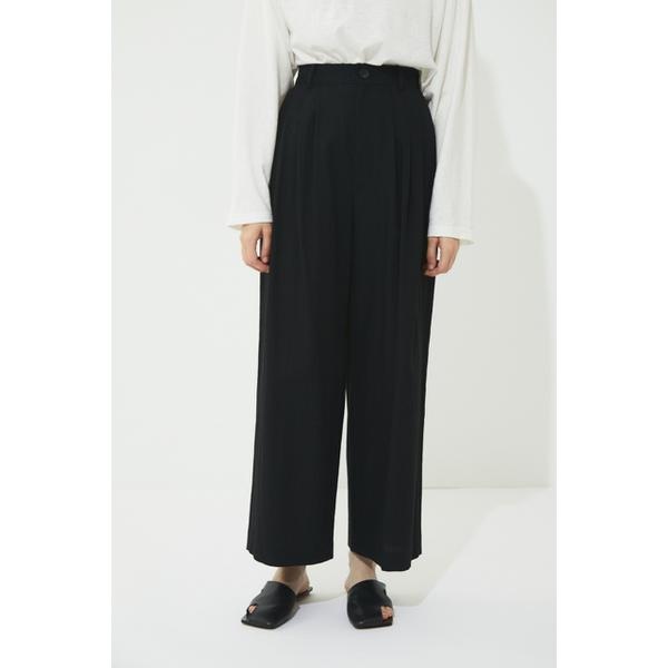 w tuck pants | ブラック バイ マウジー(BLACK BY MOUSSY) | 070FS331