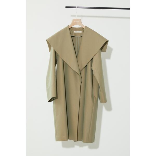 ブラックバイマウジー big collar over trench coat | www.innoveering.net