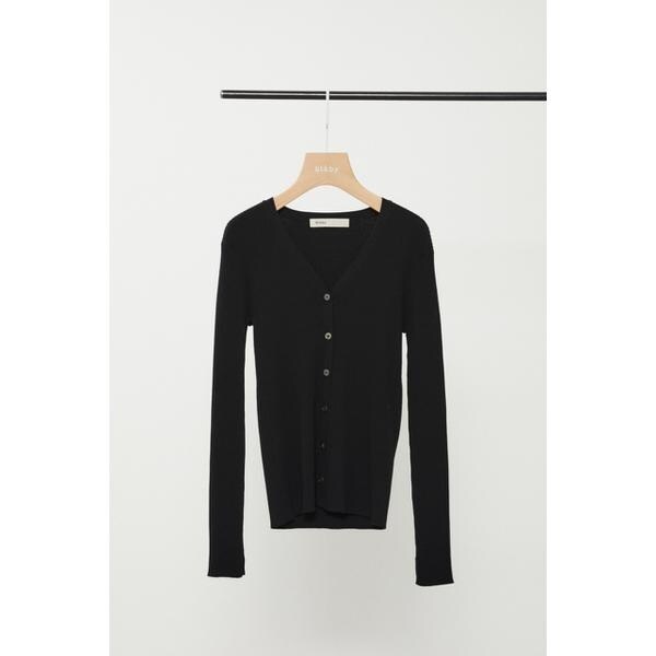 washable rib cardigan | ブラック バイ マウジー(BLACK BY MOUSSY