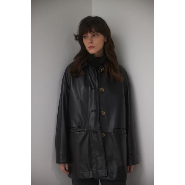 fake leather jacket | ブラック バイ マウジー(BLACK BY MOUSSY ...