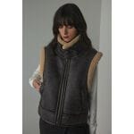 fake mouton vest | ブラック バイ マウジー(BLACK BY MOUSSY 