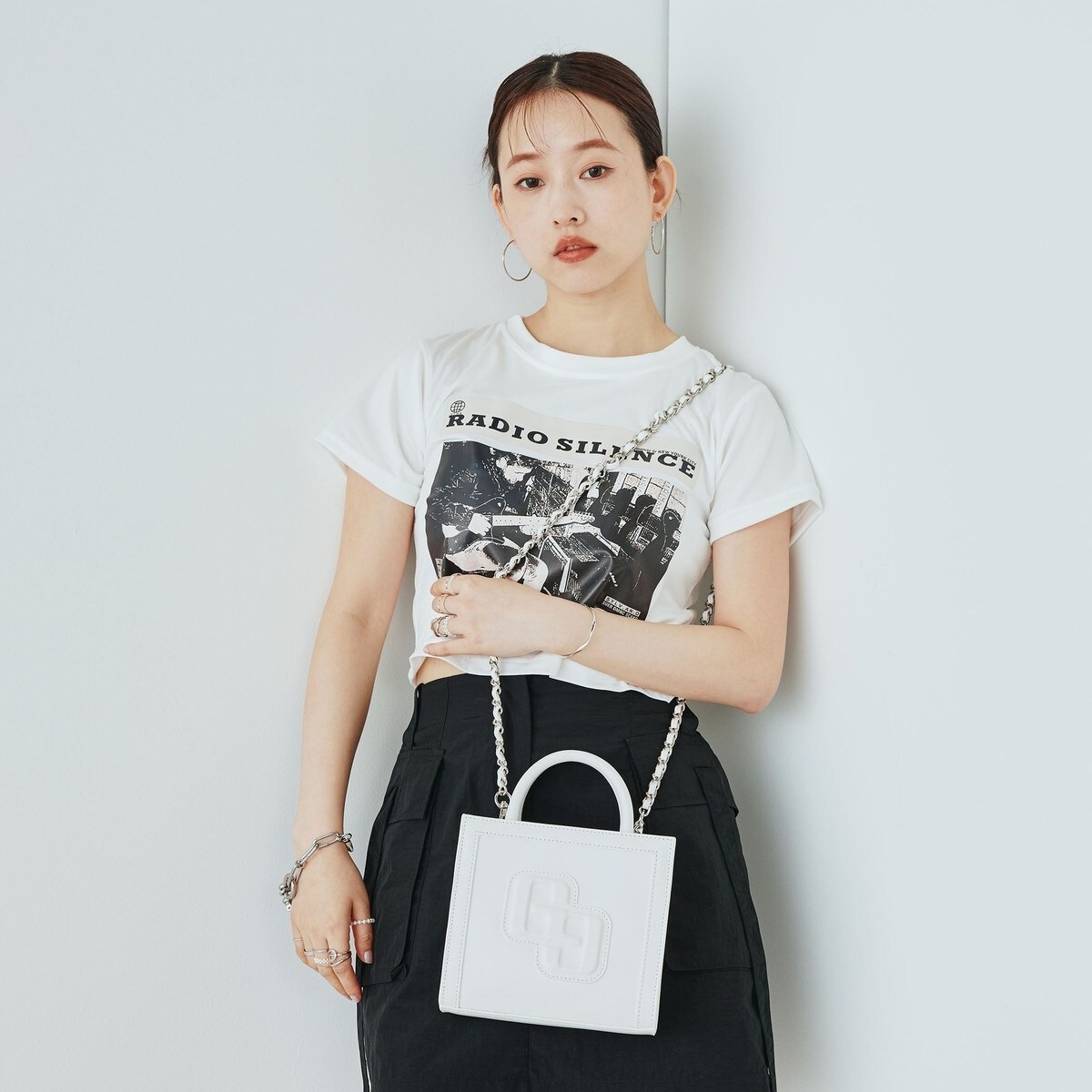 WEB限定商品】GYDA (ジェイダ)2WAY チェーンショルダーミニスクエア