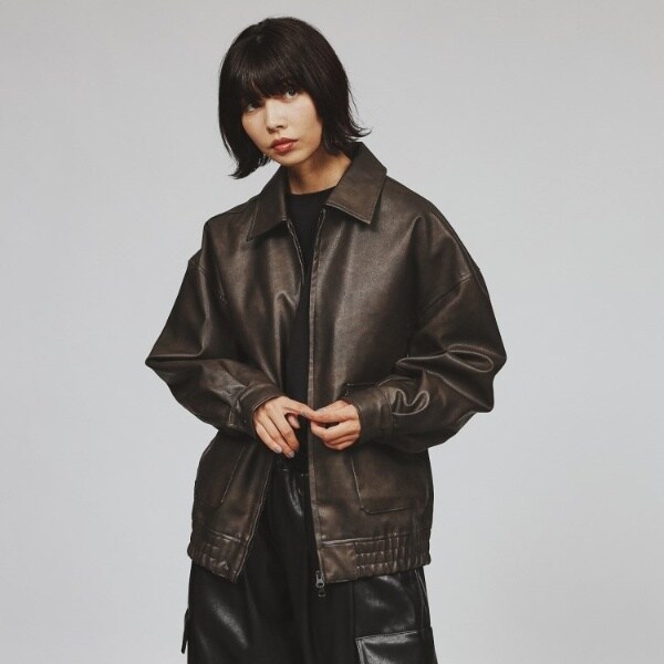 レザージャケット　a-2 ブルゾン　短丈 EDIFICE｜A2 レザーショートブルゾン | Rakuten Fashion(楽天