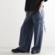 AラインサイドZIPカーゴパンツ
