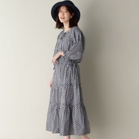 ティアード総柄ワンピース ローラ アシュレイ Laura Ashley N ファッション通販 マルイウェブチャネル ティアード総柄ワンピース ローラ アシュレイ Laura Ashley N ファッション通販 マルイウェブチャネル