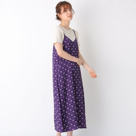 洗える フラワープリントキャミワンピース ローラ アシュレイ Laura Ashley N ファッション通販 マルイウェブチャネル