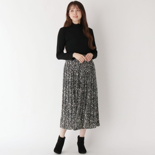 ◇【洗える】総柄プリーツスカート | ローラ アシュレイ(LAURA ASHLEY