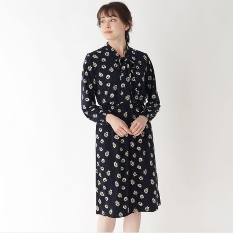 フローラルプリントワンピース ローラ アシュレイ Laura Ashley N ファッション通販 マルイウェブチャネル