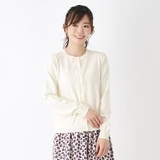 【マシンウォッシャブル可コットン混同素材アイテムあり】カーディガン