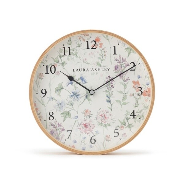 ワイルドメドウ柄 ウォール クロック | ローラ アシュレイ(LAURA