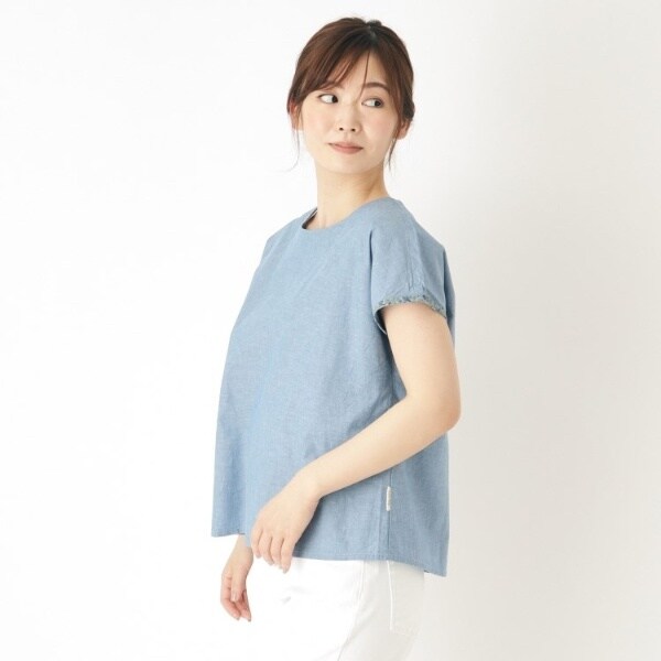 ダンガリーフレンチブラウス | ローラ アシュレイ(LAURA ASHLEY