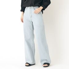 【コットン100％】ワイドデニム