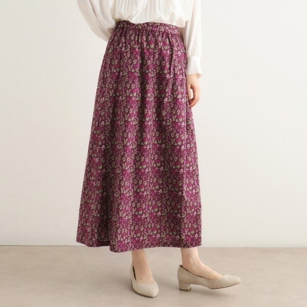 ローラアシュレイ　ベロア ロングワンピース　プリーツ　スカラップ LAURA ASHLEY 新品同様/ローラアシュレイ laura ashley ベロア