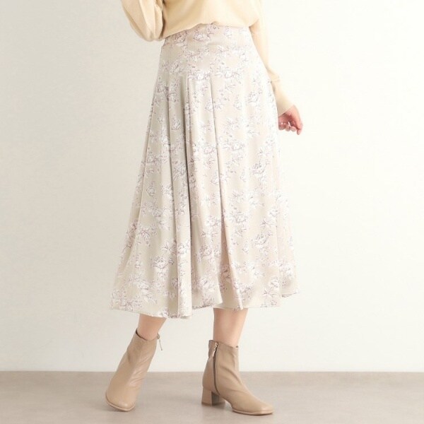 ウィルセレクション Samantha Tiara コラボ 花柄スカート